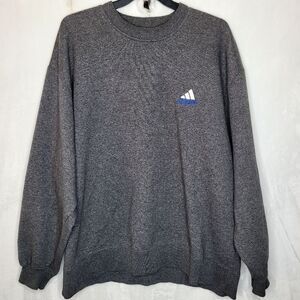 Vintage Y2K Adidas Gray Crewneck Sweater Size XXL